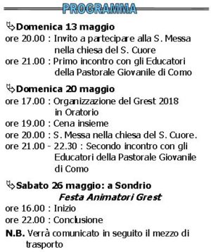 programma animatori